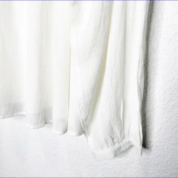 SUNDANCE Cotton Gauze Crochet Lace Boho Blouse - XL - Picture 5 of 7